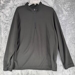 RHONE Mens Black Quarter Zip Pullover Shirt Long Sleeve Athletic Performance XXL